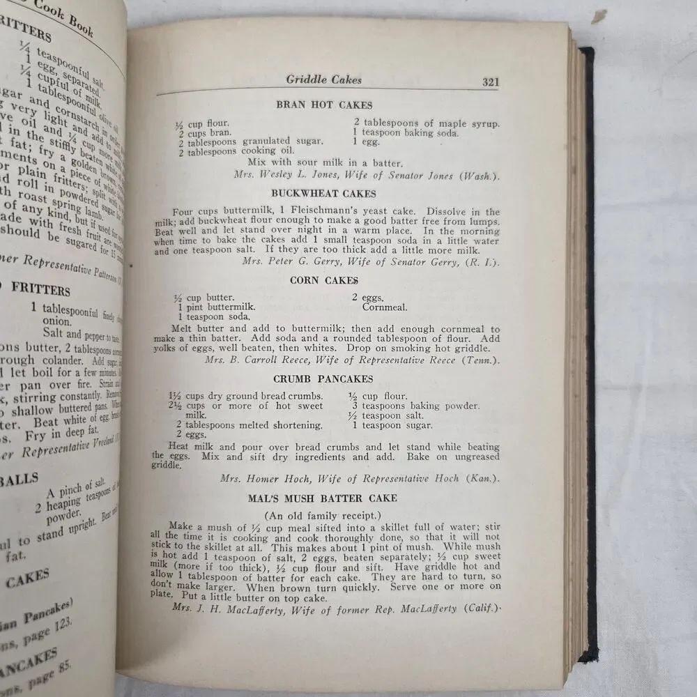 The Congressional Club Cookbook Popular 1st Edition 1927 Washington DC Cook Book